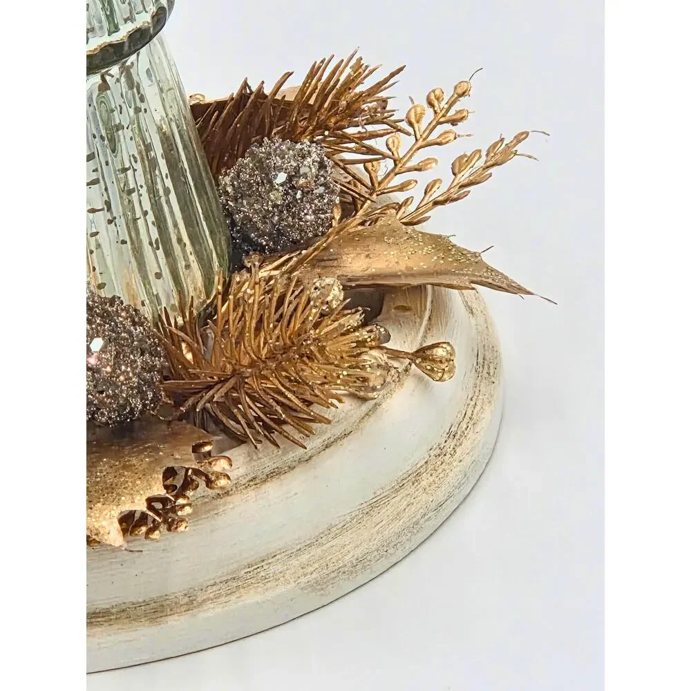 Christmas Tree Decor – Vintage‑Style Holiday Centerpiece, Winter Home Accent